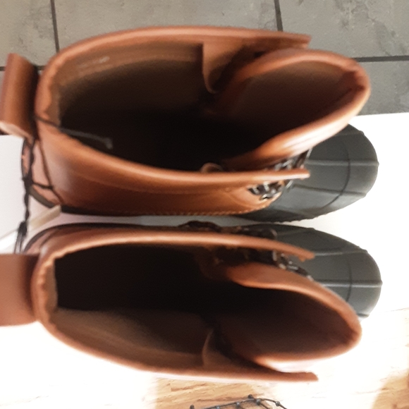 NWT Duck Rainboots 11 Black/cognac SOLD SOLD - Picture 6 of 8